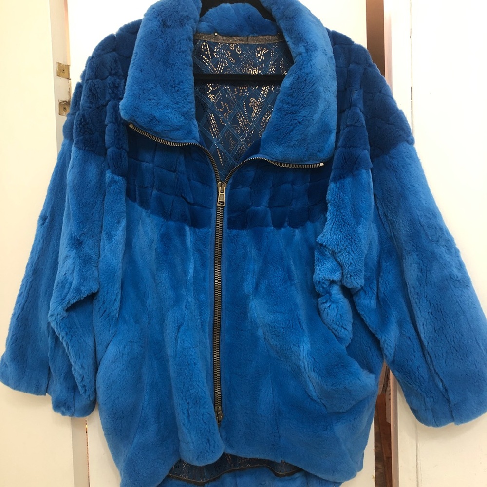 Helen Yarmak Genuine Mink Reversible Fur Coat